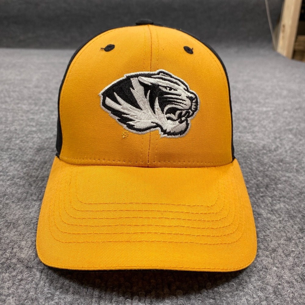 Captivating Headwear Hat Mens OS Black Yellow Missouri Tigers NCAA Mizzou Capā